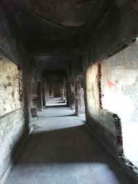 Corridor of old building