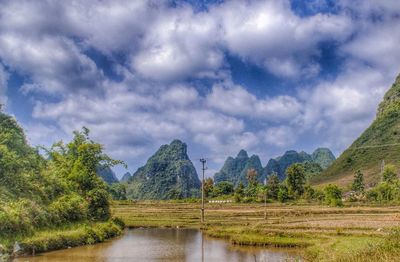 Scenic view of landscape against sky