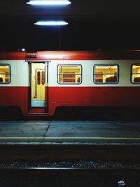 Train at night