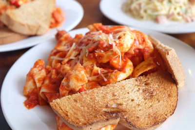 Close-up of food in plate