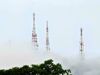Telecommunications towers on moutain 