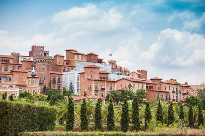 Panoramic view of city against sky