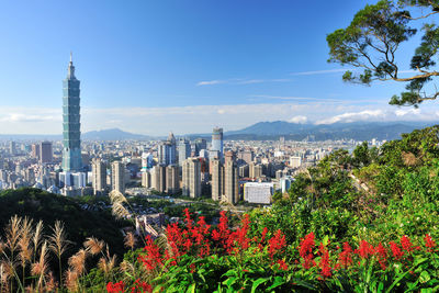 View of cityscape against sky