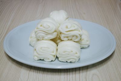 Close-up of food on table