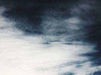 Low angle view of cloudy sky