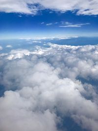 Aerial view of clouds in sky