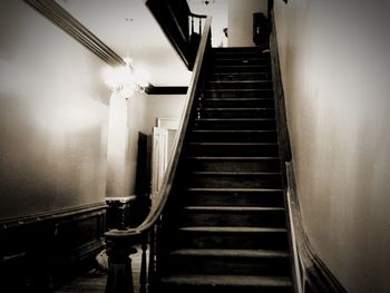 Low angle view of staircase in building