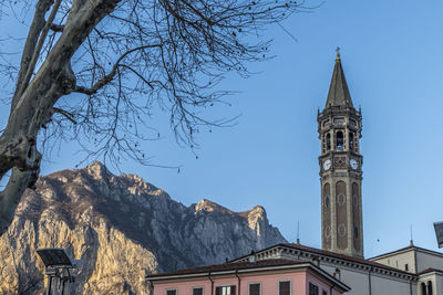 The famous pastel-shaped bell tower of lecco