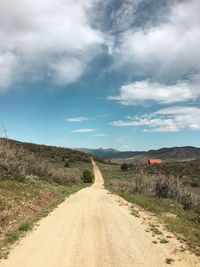 Road amidst landscape against sky