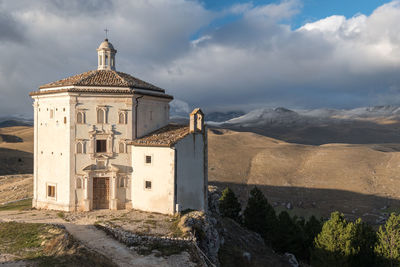 Historic religious building in abruzzo, italy