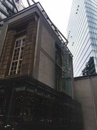 Low angle view of buildings in city