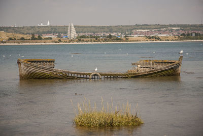 Boats in sea