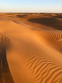 Scenic view of desert against sky