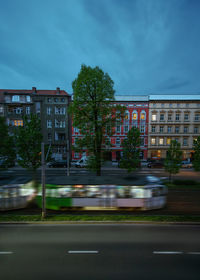 View of city street