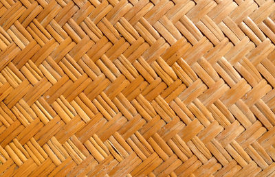 Full frame shot of wicker basket