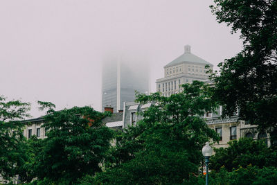 Low angle view of buildings against sky