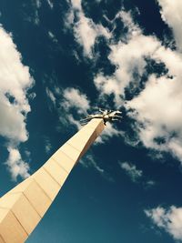 Low angle view of cloudy sky