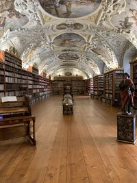 Interior of illuminated building