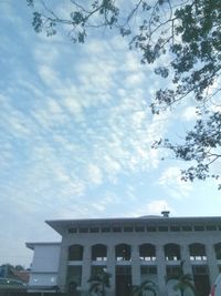 Low angle view of building against sky