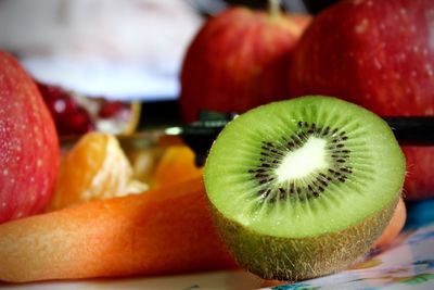 Close-up of kiwi fruit