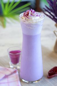 Close-up of drink on table