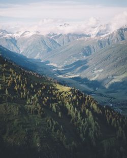 Scenic view of mountains