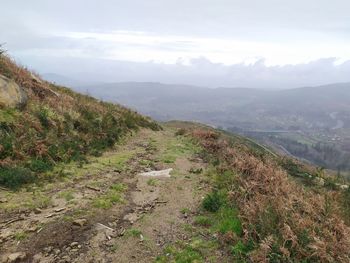 Scenic view of landscape against sky