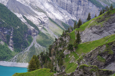 Scenic view of landscape and mountains