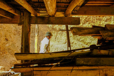 Man working in room