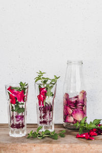 Close-up of food on table