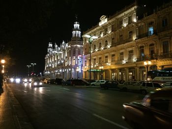 City street at night