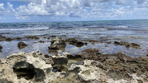 Scenic view of sea against sky