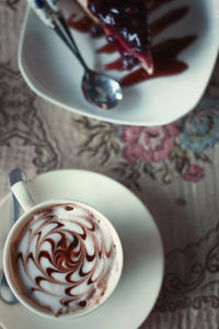 Close-up of coffee cup