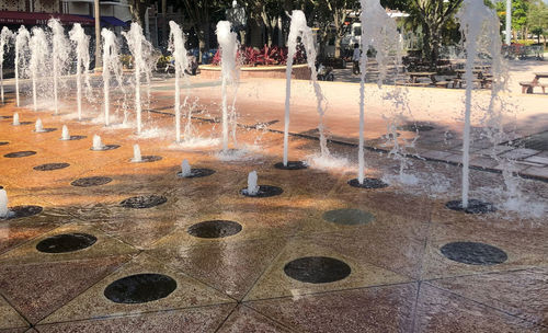 Full frame shot of water fountain