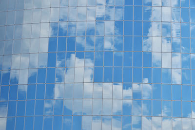 Low angle view of modern building against sky