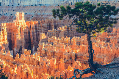 View of rock formations