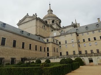 Low angle view of historic building against sky