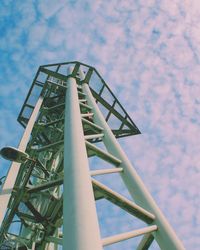 Low angle view of ferris wheel against sky in park