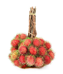 Close-up of berries against white background