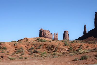 Rock formations in a desert