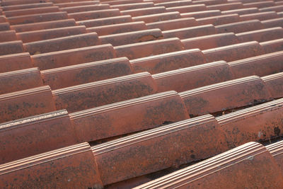 Full frame shot of railroad track