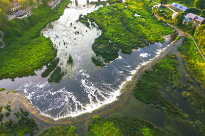 High angle view of sea