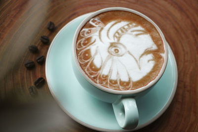 Close-up of coffee on table