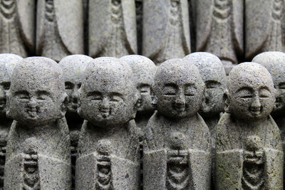 Close-up of statue at cemetery