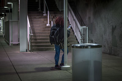 Man in corridor