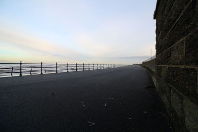 View of bridge over sea against sky