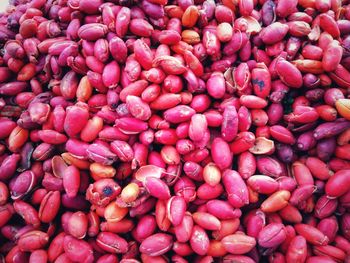 Full frame shot of onions for sale at market stall