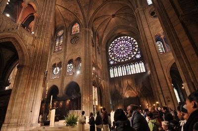 Group of people in temple
