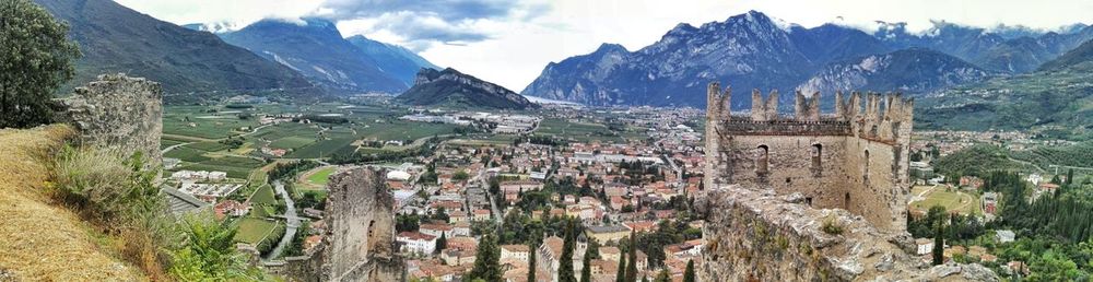 Low angle view of old ruins