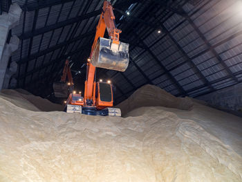 Interior of construction site